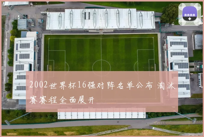 2002世界杯16强对阵名单公布 淘汰赛赛程全面展开