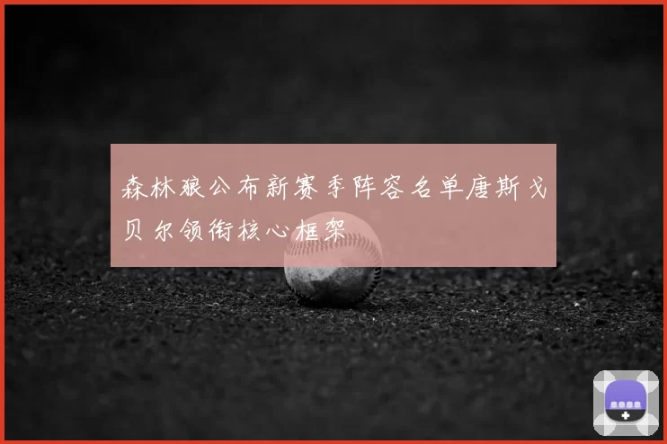 森林狼公布新赛季阵容名单唐斯戈贝尔领衔核心框架
